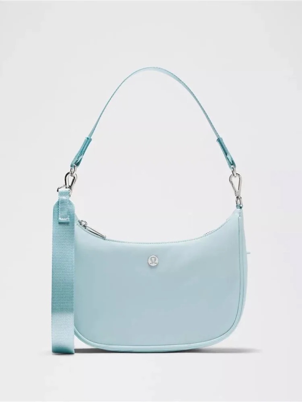 lululemon athletica City Essentials Small Shoulder Bag FOAM/SLVR light blue